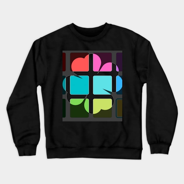 Trèfle coloré Crewneck Sweatshirt by OnMyDigitalPath